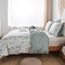 HoneiLife Duvet Dover King Size – 100% Baumwolle, Bettbezug, Blumenmuster, atmungsaktiver Bettbezug mit Reißverschluss und Eckbändern, 3-teiliges Wildblumen-Bettwäsche-Set, duftendes Gras