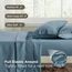 Bedsure Bettwäsche-Set in Hotelqualität, weiche und kühlende Polyester-Mikrofaser, 4-teilig, Doppelbett, pflegeleicht, mineralblau