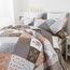 HoneiLife Übergroße King-Size-Tagesdecken, 120 x 120 cm, 3-teilig, California-King-Size-Bett, extra großes Steppdecken-Set für alle Jahreszeiten, rustikale Bettwäsche-Sets für King-Size-Betten,