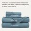 Bedsure Bettwäsche-Set in Hotelqualität, weiche und kühlende Polyester-Mikrofaser, 4-teilig, Doppelbett, pflegeleicht, mineralblau