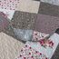 HoneiLife Queen-Size-Bettwäsche-Set – 3-teilig – graue Bordüre aus Mikrofaser – leichte, wendbare Bettdecken mit Blumenmuster – Ganzjahresdecken