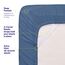 1500 Supreme Collection Extra Soft Twin Sheet Set, Denim – Luxus-Bettwäsche-Set mit tiefen Taschen, faltenfrei, hypoallergene Bettwäsche, über 40 Farben, Twin Size, Denim