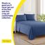 1500 Supreme Collection Extra Soft Twin Sheet Set, Denim – Luxus-Bettwäsche-Set mit tiefen Taschen, faltenfrei, hypoallergene Bettwäsche, über 40 Farben, Twin Size, Denim