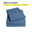 1500 Supreme Collection Extra Soft Twin Sheet Set, Denim – Luxus-Bettwäsche-Set mit tiefen Taschen, faltenfrei, hypoallergene Bettwäsche, über 40 Farben, Twin Size, Denim