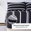 Best Season Bettwäsche-Set, 4-teilig, superweiche Mikrofaser, tiefe Tasche, ultraweich, farbecht und knitterbeständig (volle Größe, schwarz und weiß)
