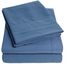 1500 Supreme Collection Extra Soft Twin Sheet Set, Denim – Luxus-Bettwäsche-Set mit tiefen Taschen, faltenfrei, hypoallergene Bettwäsche, über 40 Farben, Twin Size, Denim