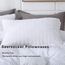 AveLom Weißer Bettbezug Queen (228 x 228 cm), 3 Stück (1 Bettbezug + 2 Kissenbezüge) Streifen Reißverschluss Eckbänder Weich Gewaschene Mikrofaser Bettbezug für Männer, Frauen