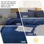 Dreaming Wapiti Bettbezug für King-Size-Bett, gewaschene Mikrofaser, marineblau, King-Size-Bettbezug-Set, einfarbig, mit Reißverschluss und Eckbändern (Marineblau, Kingsize-Bett)