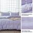 AveLom Lavendel Purple Seersucker Bettbezug-Set King (264.2x228.6 cm), 3 Stück (1 Bettbezug + 2 Kissenbezüge), strukturierter Bettbezug mit Reißverschluss, Eckbänder