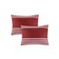 Comfort Spaces Bettwäsche-Set für alle Jahreszeiten, passender Kissenbezug Twin XL rot/grau