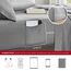 Comfort Spaces Bettwäsche-Set für alle Jahreszeiten, passender Kissenbezug Twin XL rot/grau