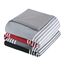 Comfort Spaces Bettwäsche-Set für alle Jahreszeiten, passender Kissenbezug Twin XL rot/grau