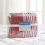 Comfort Spaces Bettwäsche-Set für alle Jahreszeiten, passender Kissenbezug Twin XL rot/grau