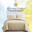 Southshore Fine Living, Inc. Steppdecken, Bettwäsche-Set für Doppelbetten, pflegeleicht, flecken- und tierhaarabweisend, Queen-Size-Größe, beige Tagesdecke mit 2 Kissenbezügen, weicher Sand