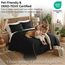 Southshore Fine Living, Inc. Bettwäsche-Set für Doppelbett, weich gebürstete Mikrofaser, flecken- und tierhaarresistente Bettwäsche, XL/Doppelbett-Bettwäsche-Set, Tagesdecke mit 1 Kissenbezug, Schwarz