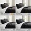 Southshore Fine Living, Inc. Hochwertiges, weiches, knitterfreies und lichtbeständiges Bettwäsche-Set, übergroßes Bettbezug-Set mit 1 Bettwäsche-Set und 2 Kissenbezügen, schwarz, Full/Queensize-Bett
