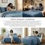Southshore Fine Living, Inc. Bettwäsche-Set für Doppelbett, weiche Mikrofaser, flecken- und tierhaarbeständige Bettwäsche, XL-Doppeldecke mit Kissenbezug, Koronettblau