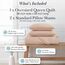 Southshore Fine Living, Inc. Bettwäsche-Set für Doppelbetten, volle Größe mit 2 passenden Kissenbezügen, leichter Bettbezug, pflegeleicht, maschinenwaschbar, Queen-Size-Größe, Tagesdecke, Rouge