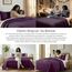 Southshore Fine Living, Inc. Quilts, Queen-Size-Bettdecken-Set, flecken- und tierhaarresistent, Tagesdecke, Queen-Size-Größe, leichte Tagesdecke mit 2 Kissenbezügen, Violett