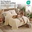 Southshore Fine Living, Inc. Steppdecken, Bettwäsche-Set für Doppelbetten, pflegeleicht, flecken- und tierhaarabweisend, Queen-Size-Größe, beige Tagesdecke mit 2 Kissenbezügen, weicher Sand