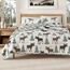 Great Bay Home Lodge Bettwäsche-Set – 2-teiliges Twin/Twin XL Size Rustikales Bettwäsche-Set – leicht, Ganzjahreszeiten, wendbare Tagesdecke (Elch – Schokolade)