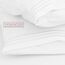Nestl Bettlaken-Set für Queensize-Betten, 6-teilig, weich, 1 Spannbetttuch, 1 Bettlaken, 2 Kissenbezüge mit Linien und 2 ohne Linien, schrumpft und verblasst Nicht, Queensize, Weiß