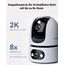 Imou 2K+2K Dual Kameras Überwachung Innen mit KI Mensch/Tier, 2.4/5GHz WLAN 360° PTZ Überwachungskamera Innen, Farbnachtsicht, Automatische Verfolgung, 2-Wege-Audio, Sirene, Modus Privat, 2 Pack