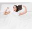 Nestl Bettlaken-Set für Queensize-Betten, 6-teilig, weich, 1 Spannbetttuch, 1 Bettlaken, 2 Kissenbezüge mit Linien und 2 ohne Linien, schrumpft und verblasst Nicht, Queensize, Weiß