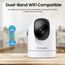 Cinnado 5MP Babyphone mit Kamera - 5G/2,4GHz Überwachungskameras Innen, WLAN Kamera Indoor, 360 Grad Hundekamera mit Bewegungsverfolgung, kompatibel mit Alexa