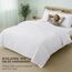 Utopia Bettwäsche-Set – 2-teiliges Mikrofaser-Set – Beinhaltet 1 Bettbezug 135 x 200 cm mit sicherem Reißverschluss und 1 Kissenbezug 80 x 80 cm mit Hotelverschluss (Weiß)