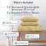 Southshore Fine Living, Inc. Hochwertiges, weiches, knitterfreies und lichtbeständiges Bettwäsche-Set, übergroßes Bettbezug-Set mit 1 Bettwäsche-Set und 2 Kissenbezügen, Gold, Full/Queensize-Bett