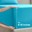 Nestl Bettlaken-Set – 1800 tiefe Taschen, Bettwäsche-Set – Hotel Luxus Doppelbett-gebürstete Mikrofaser – Spannbettlaken, Bettlaken, Kissenbezüge Split King Beach Blue