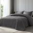 Bedsure Bettwäsche-Set für Queen-Size-Betten, leichte Sommerdecke, Doppelbettgröße, graue Tagesdecken, Queen-Size-Größe, Bettwäsche für alle Jahreszeiten (inkl. 1 Steppdecke, 2 Kissenbezüge)