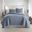 Southshore Fine Living, Inc. Übergroßes Bettwäsche-Set für King-Size-Bett, blaue Tagesdecke, King California-Steppdecke mit 2 passenden Kissenbezügen, Mikrofaser-Bettbezug-Set, übergroße