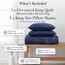 Southshore Fine Living, Inc. Übergroßes Bettwäsche-Set für King-Size-Bett, weiche Mikrofaser, pflegeleicht, tierhaarresistente Bettwäsche, maschinenwaschbar, California/King-Size, Bettwäsche-Set mit 2