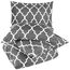 Utopia Bedding 1 Bettbezug mit 2 Kissenbezügen, 3-teiliger Bettdeckenbezug mit Reißverschluss, ultraweiche, gebürstete Mikrofaser, 228 x 228 cm (Queen-Size-Größe, Vierpassgrau)