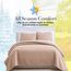 Southshore Fine Living, Inc. Übergroßes Bettwäsche-Set für King-Size-Bett, gesteppt, gesteppt, Tagesdecke, 2 passende Kissenbezüge, maschinenwaschbar, Hotelqualität, gemütliche Decke, Rouge