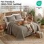 Southshore Fine Living, Inc. Steppdecken, Bettwäsche-Set für Doppelbetten, pflegeleicht, flecken- und tierhaarabweisend, Tagesdecke, Queen-Size-Größe, Tagesdecke mit 2 Kissenbezügen, Dunkeltaupe