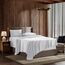 Nestl Luxus-Bettwäsche-Set für Queensize-Betten, 4-teilig, extra weich, 1800 Mikrofaser, mit Spannbetttuch, Bettlaken und 2 Kissenbezügen, atmungsaktiv, Hotelqualität, Komfort und Weichheit – Weiß