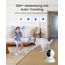 Reolink 3K Überwachungskamera Innen WLAN Schwenkbar, Home und Baby Monitor mit Personen-/Haustier-/Baby-Schreierkennung, Auto-Tracking, 2,4/5GHz WiFi IP Kamera Indoor, 5MP IR-Nachtsicht, E1 Pro