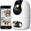Imou Überwachungskamera Innen mit 2K Dual-Objektiv, 2.4GHz/5GHz WLAN, Personen-/Haustiererkennung, Farbnachtsicht, 360° PTZ Kamera Überwachung Innen, Auto Tracking, 2-Wege-Audio, Sirene,Privater Modus
