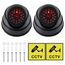 BUYGOO 2 pcs Kamera Attrappe, CCTV Dummy Sicherheits Dome Kameras, Fake überwachungskamera mit Rot Blinkender LED, Überwachungskamera Attrappen, Dummy Kamera Attrappe, für Innen Außenbereich