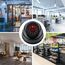 BUYGOO 2 pcs Kamera Attrappe, CCTV Dummy Sicherheits Dome Kameras, Fake überwachungskamera mit Rot Blinkender LED, Überwachungskamera Attrappen, Dummy Kamera Attrappe, für Innen Außenbereich