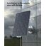 DEATTI 3W Solarpanel für Überwachungskamera Aussen Akku, Wetterfest, 360° Einstellbare Halterung, USB Schnittstelle, Unterbrechungsfreie Umweltschutzstromversorgung, 3M Kable