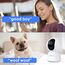 LAXIHUB 5MP Hundekamera mit App Überwachungskamera Innen Baby, 2.4G/5GHz Dual-Band WLAN Haustier Kamera, AI Bewegungserkennung Pet Security Camera Auto-Tracking, Pan/Tilt, 2-Wege-Audio, Alexa