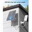 DEATTI 3W Solarpanel für Überwachungskamera Aussen Akku, Wetterfest, 360° Einstellbare Halterung, USB Schnittstelle, Unterbrechungsfreie Umweltschutzstromversorgung, 3M Kable