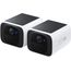 eufy Security überwachungskamera aussen S220 Solo 2-Pack, 2K Auflösung, überwachungskamera aussen solar, Nonstop Power mit Solar, 2,4 GHz WLAN, ohne ABO, ohne monatliche Kosten, Gebührenfreie Nutzung