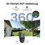 Reolink 4K 8MP Wi-Fi 6 PTZ Überwachungskamera Aussen WLAN mit Auto-Tracking-Zoom, Dual-Objektiv, Dual-Ansicht, WLAN Kamera Outdoor mit Smart-Erkennung, Farbnachtsicht, Außenkamera, TrackMix WiFi Grau