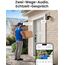 Reolink 5MP PTZ Überwachungskamera Aussen WLAN, 3X Optischer Zoom, 2,4/5GHz WLAN Kamera Outdoor mit Automatischer Verfolgung, Personen-/Fahrzeugerkennung, Vollfarb-Nachtsicht, E1 Outdoor Schwarz