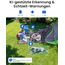 Reolink 5MP PTZ Überwachungskamera Aussen WLAN, 3X Optischer Zoom, 2,4/5GHz WLAN Kamera Outdoor mit Automatischer Verfolgung, Personen-/Fahrzeugerkennung, Vollfarb-Nachtsicht, E1 Outdoor Schwarz